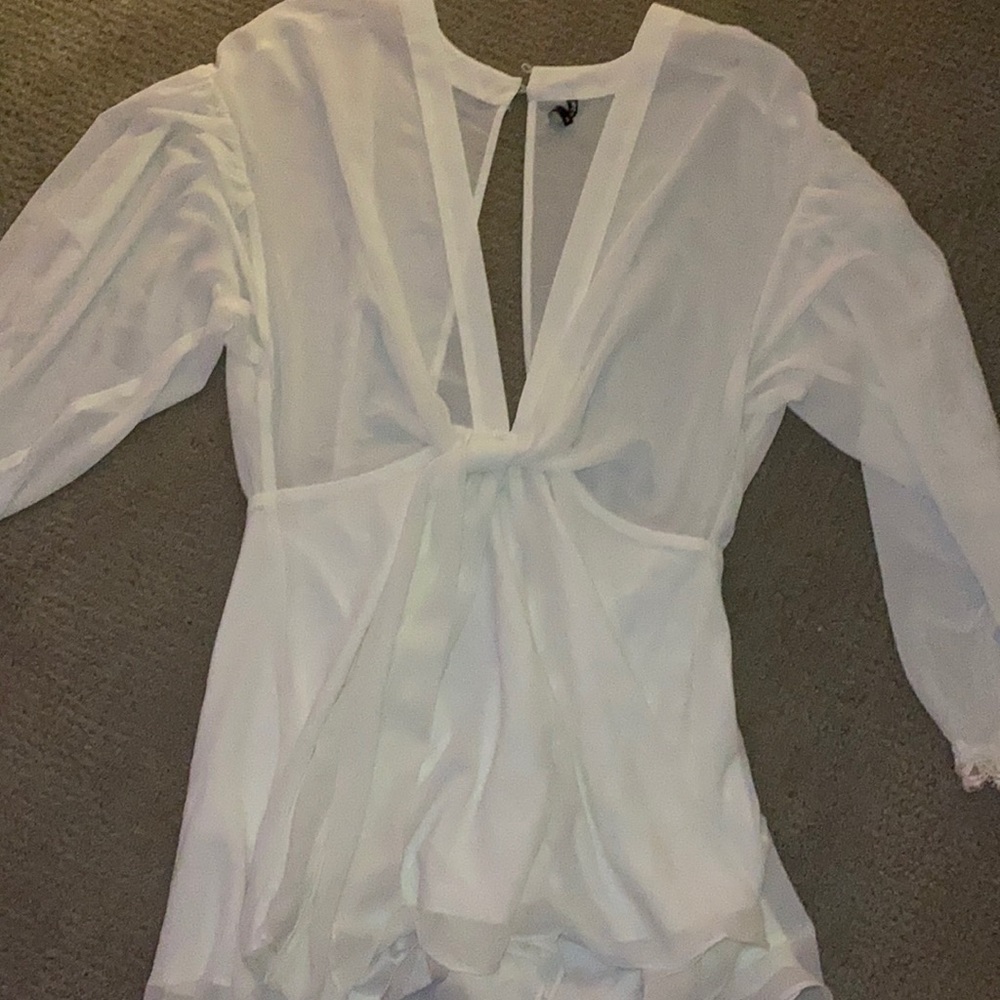 White Nasty Gal Romper